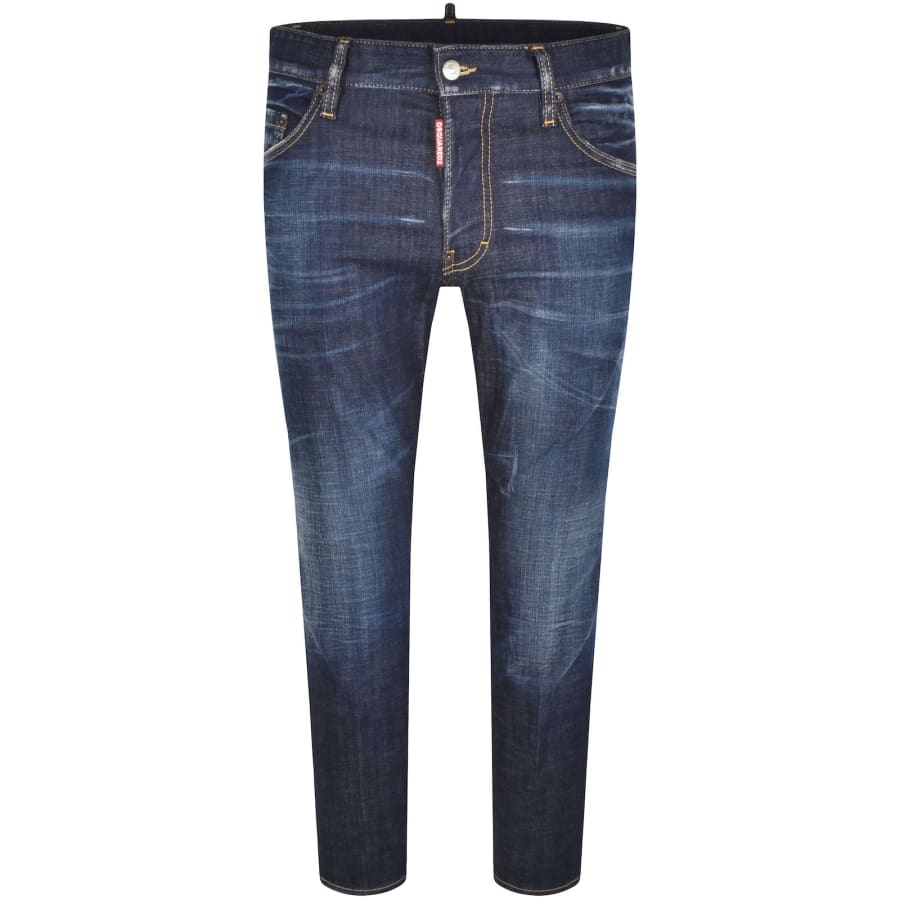 Image number 2 for DSQUARED2 Skater Slim Fit Jeans Blue