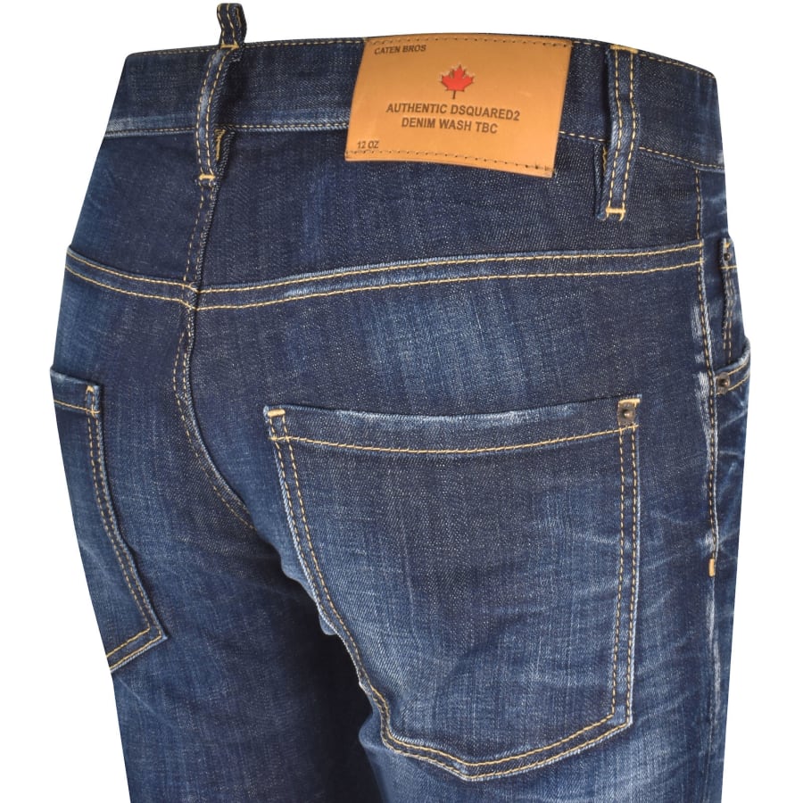 Image number 4 for DSQUARED2 Skater Slim Fit Jeans Blue
