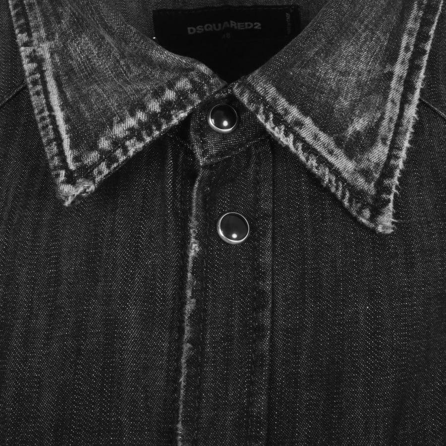 Image number 4 for DSQUARED2 Classic Western Denim Shirt Black
