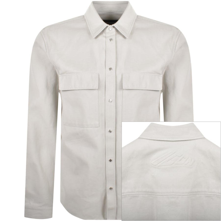 Image number 1 for DSQUARED2 Icon Ice Overshirt Light Grey