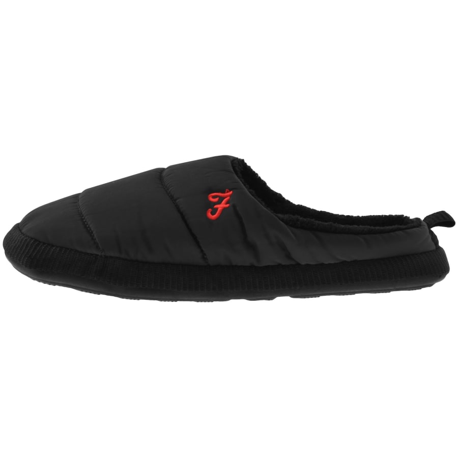 Image number 2 for Farah Tommer Mule Slippers Black