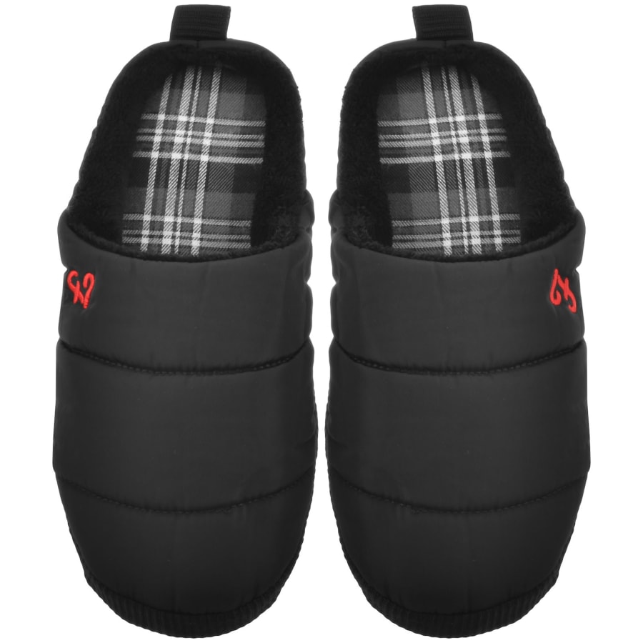 Image number 1 for Farah Tommer Mule Slippers Black