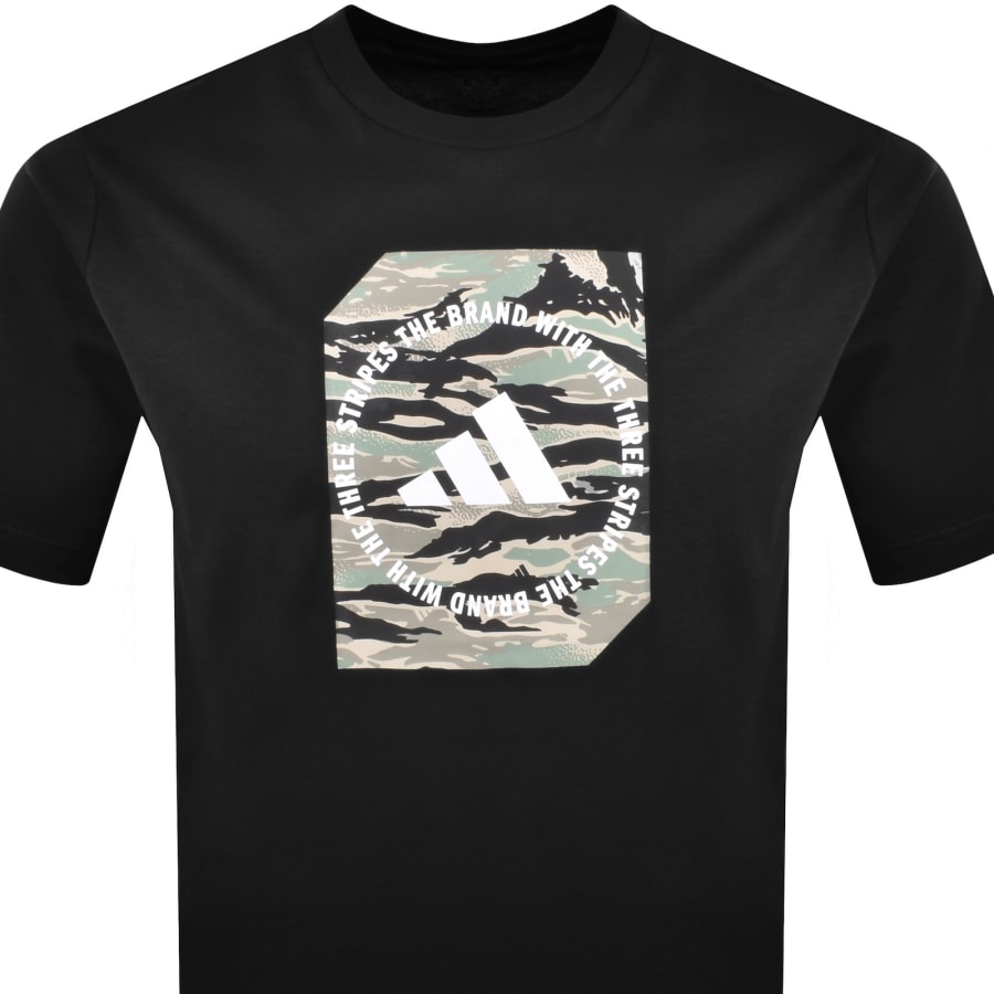 Image number 2 for adidas Sportswear Camo Box T Shirt Black