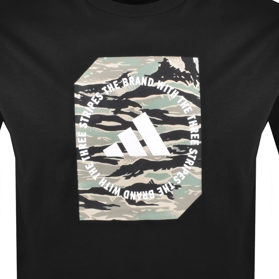 Image number 3 for adidas Sportswear Camo Box T Shirt Black