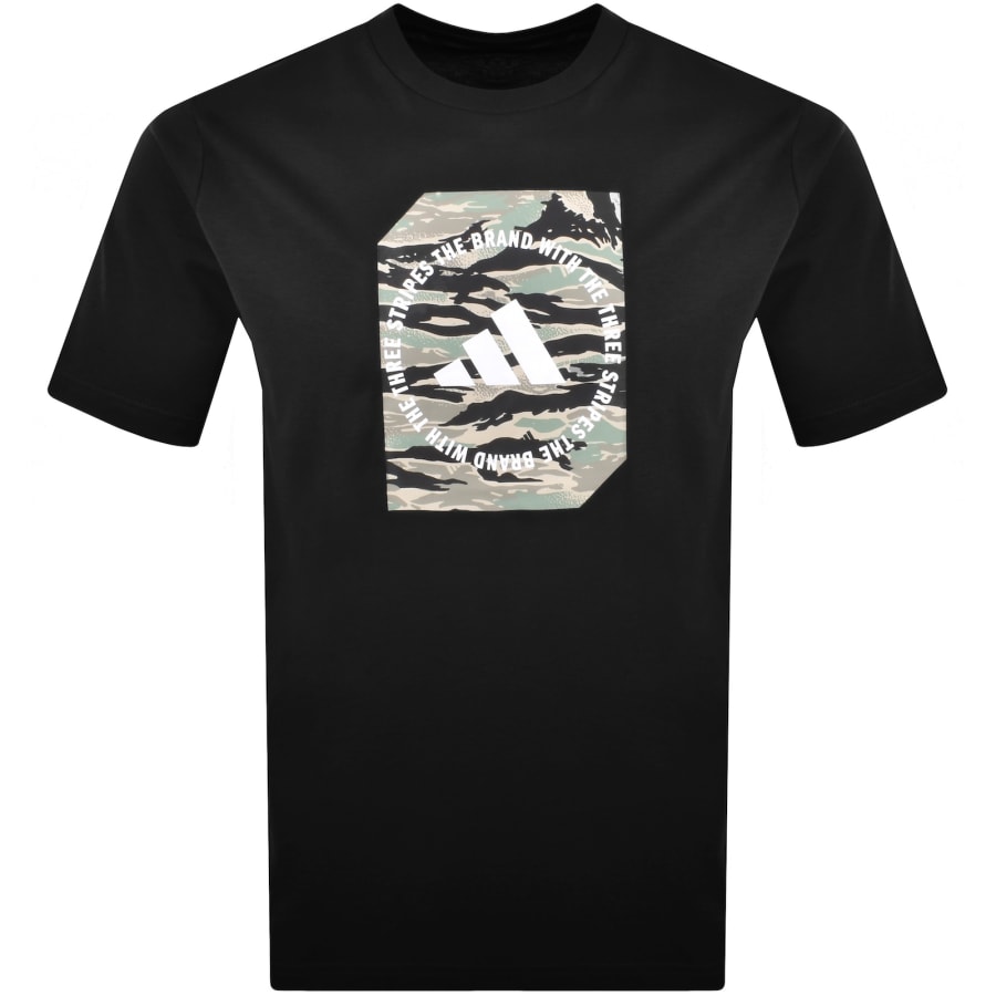 Image number 1 for adidas Sportswear Camo Box T Shirt Black
