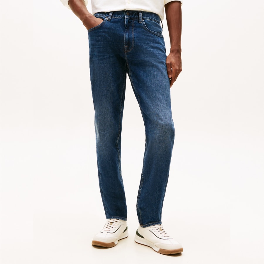 Image number 6 for Tommy Hilfiger Harlem Relaxed Fit Jeans Blue