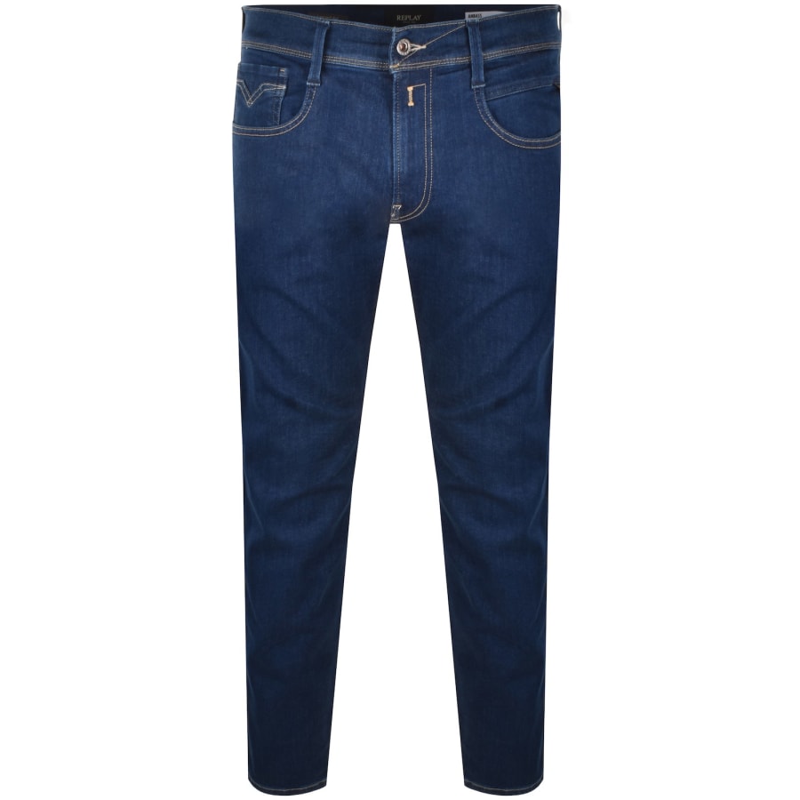 Image number 2 for Replay Anbass Slim Fit Jeans Blue