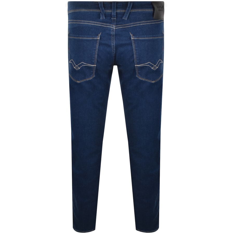 Image number 3 for Replay Anbass Slim Fit Jeans Blue