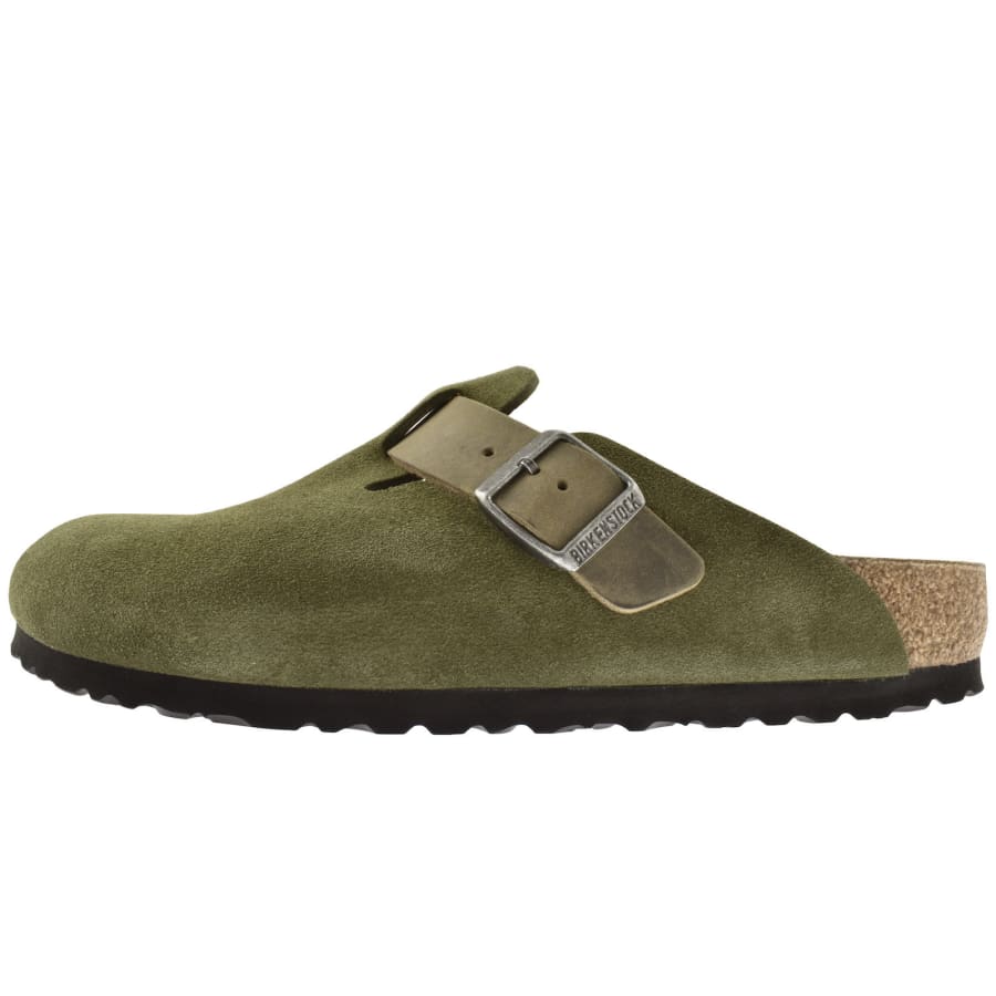 Image number 1 for Birkenstock Boston BS Mules Green