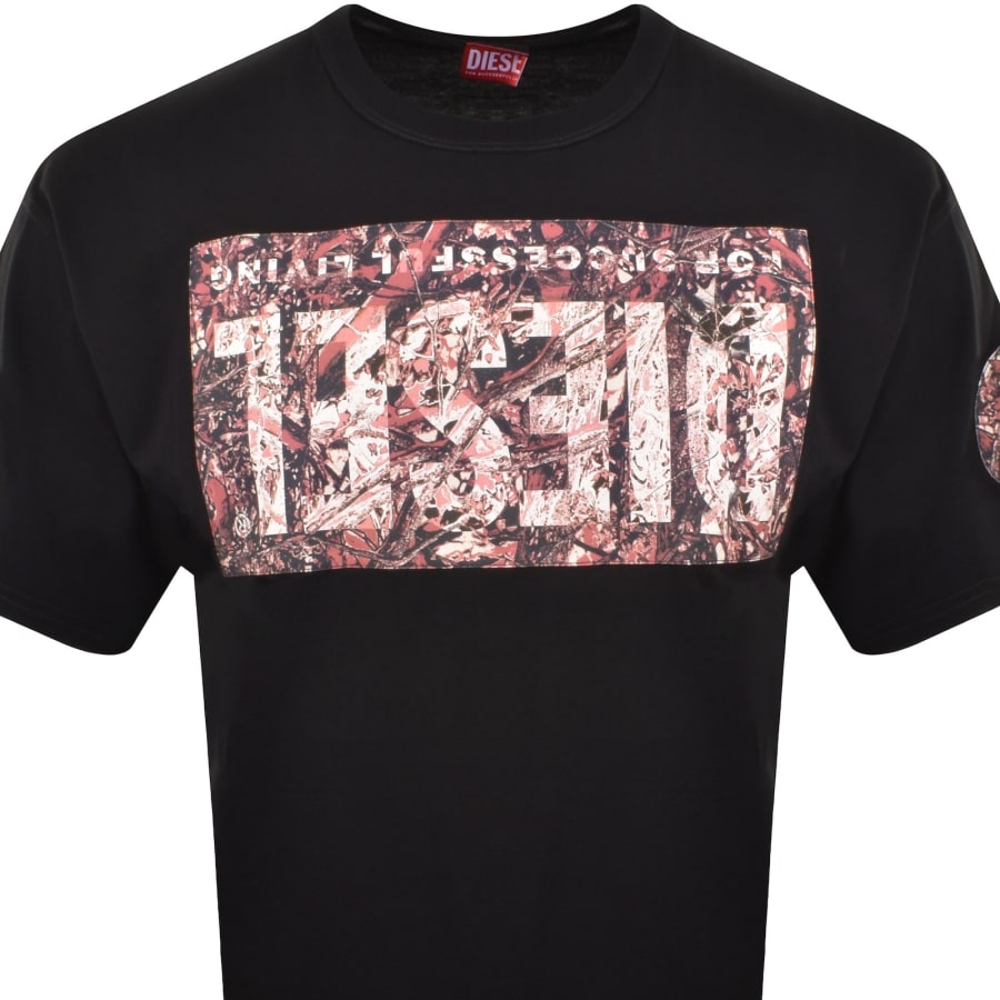Image number 2 for Diesel T Boxt R22 Regular Fit T Shirt Black