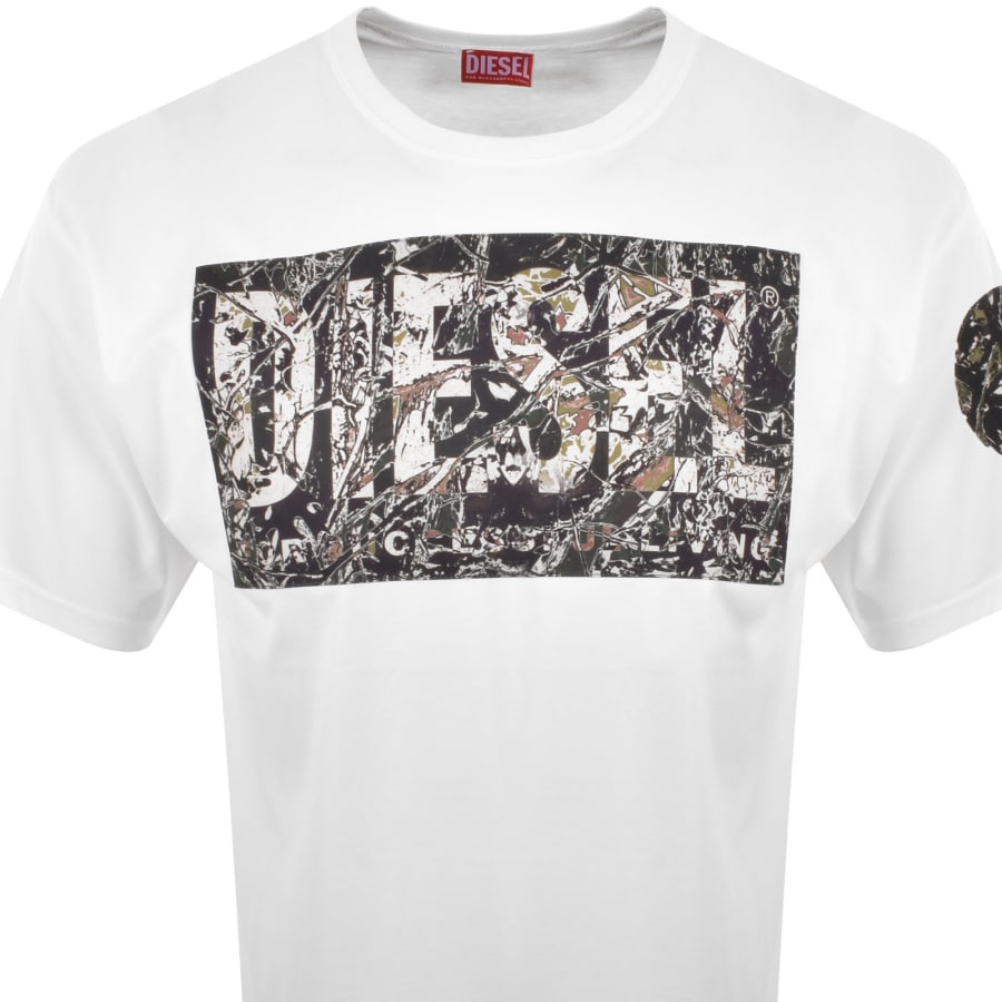 Image number 2 for Diesel T Boxt R22 Regular Fit T Shirt White