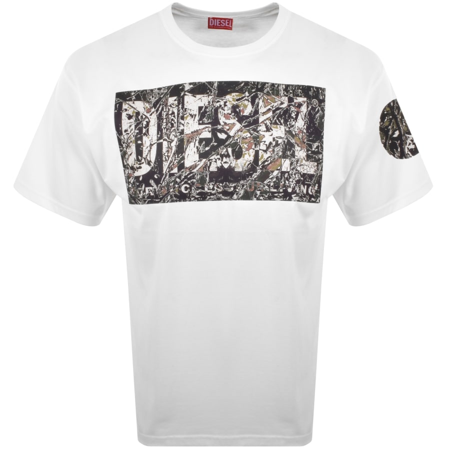 Image number 1 for Diesel T Boxt R22 Regular Fit T Shirt White
