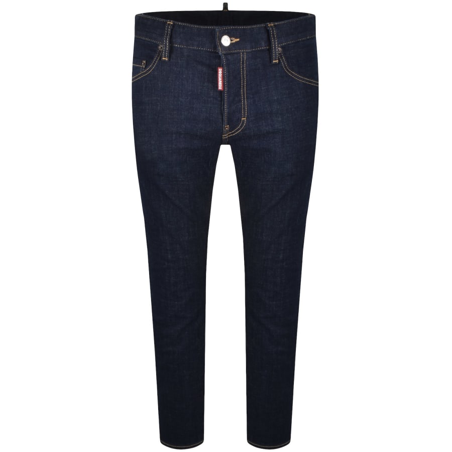 Image number 2 for DSQUARED2 Skater Slim Fit Jeans Navy