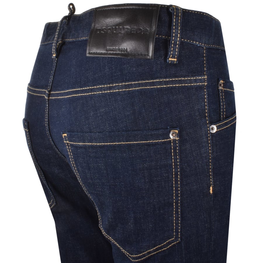 Image number 4 for DSQUARED2 Skater Slim Fit Jeans Navy