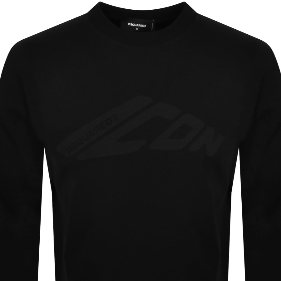 Image number 2 for DSQUARED2 Loose Fit Long Sleeve T Shirt Black