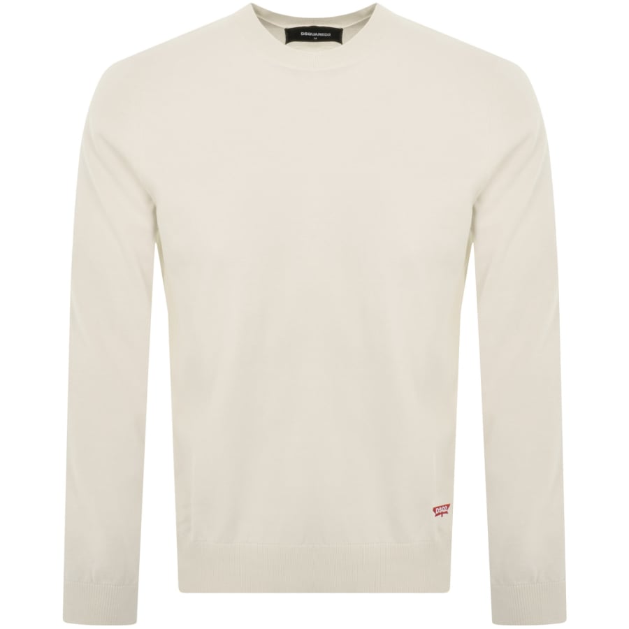 Image number 1 for DSQUARED2 Crew Neck Knit Jumper Off White