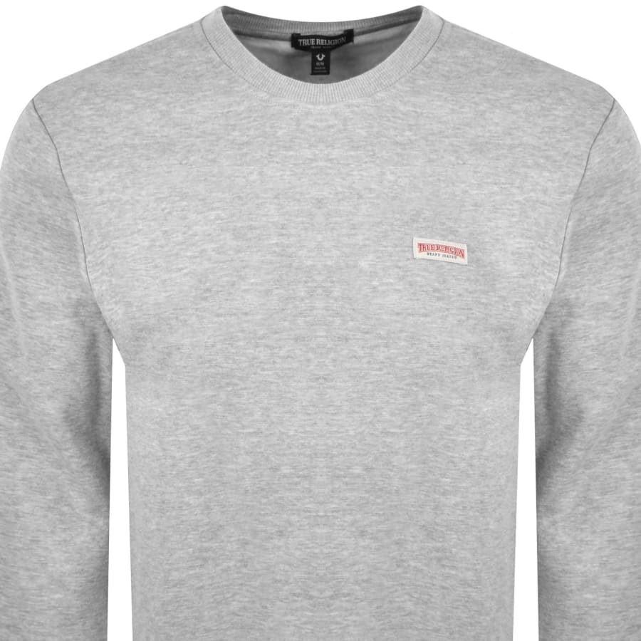 Image number 2 for True Religion OG Label Sweatshirt Grey