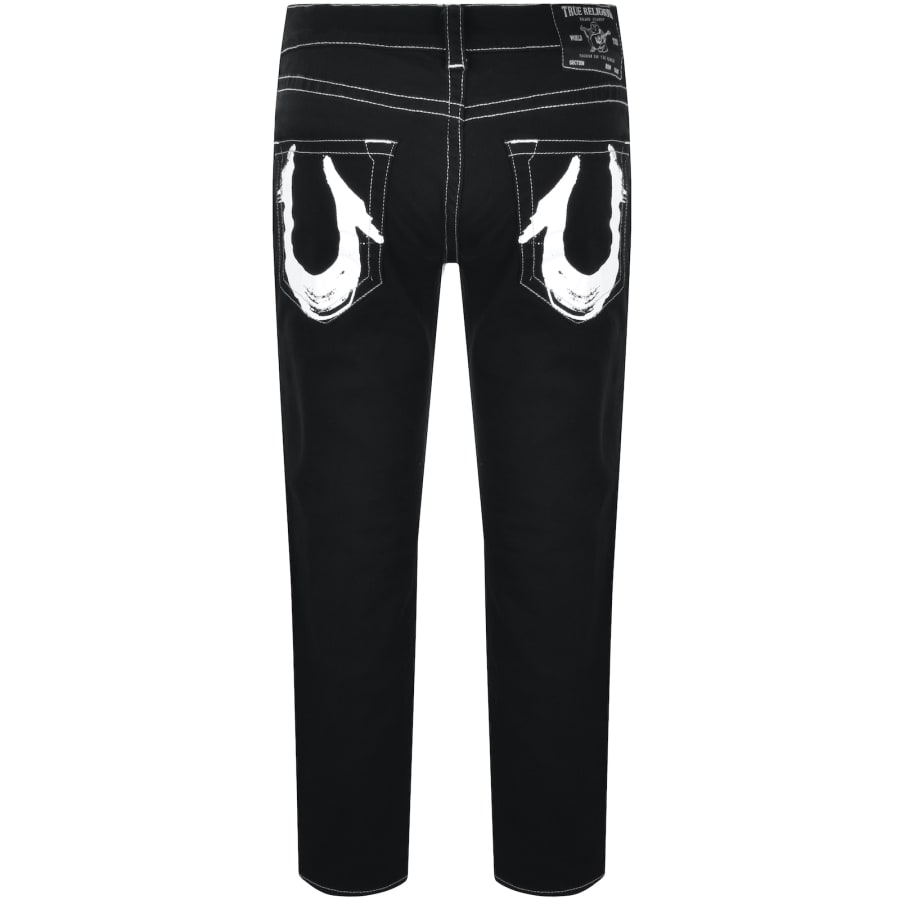 True Religion Rocco Painted Horseshoe Jeans Black | Mainline