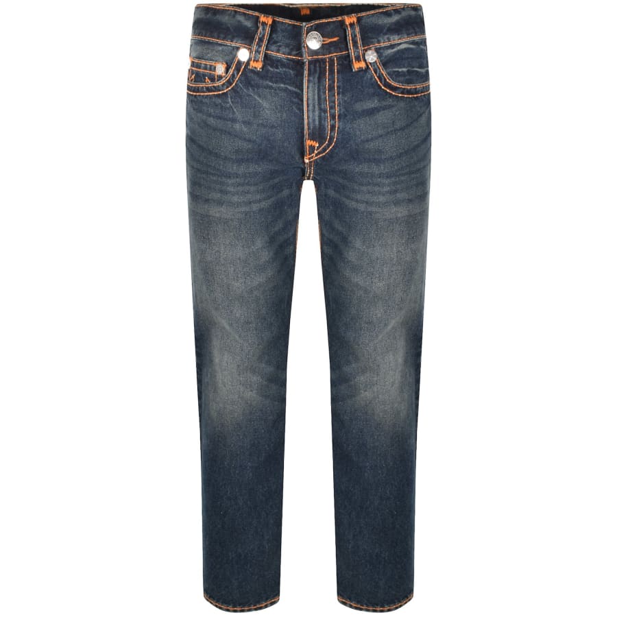 Image number 2 for True Religion Rocco Pick Stitch Dark Wash Jeans