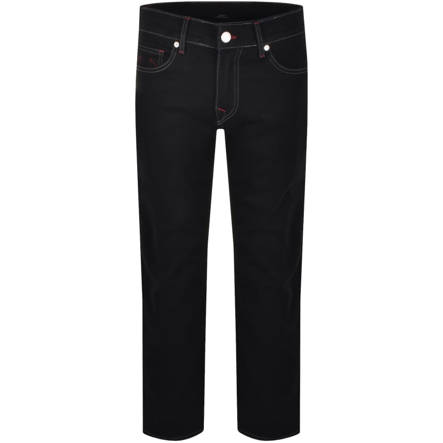 Image number 2 for True Religion Ricky Straight Jeans Black