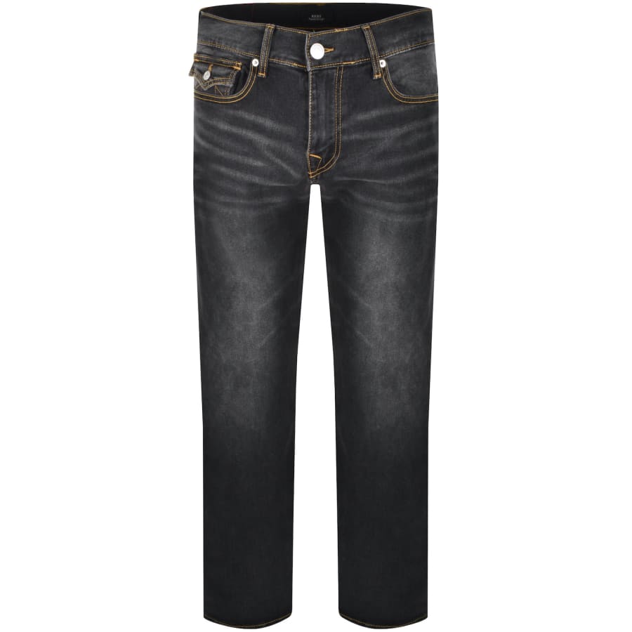 Image number 2 for True Religion Ricky Relaxed Straight Jeans Grey