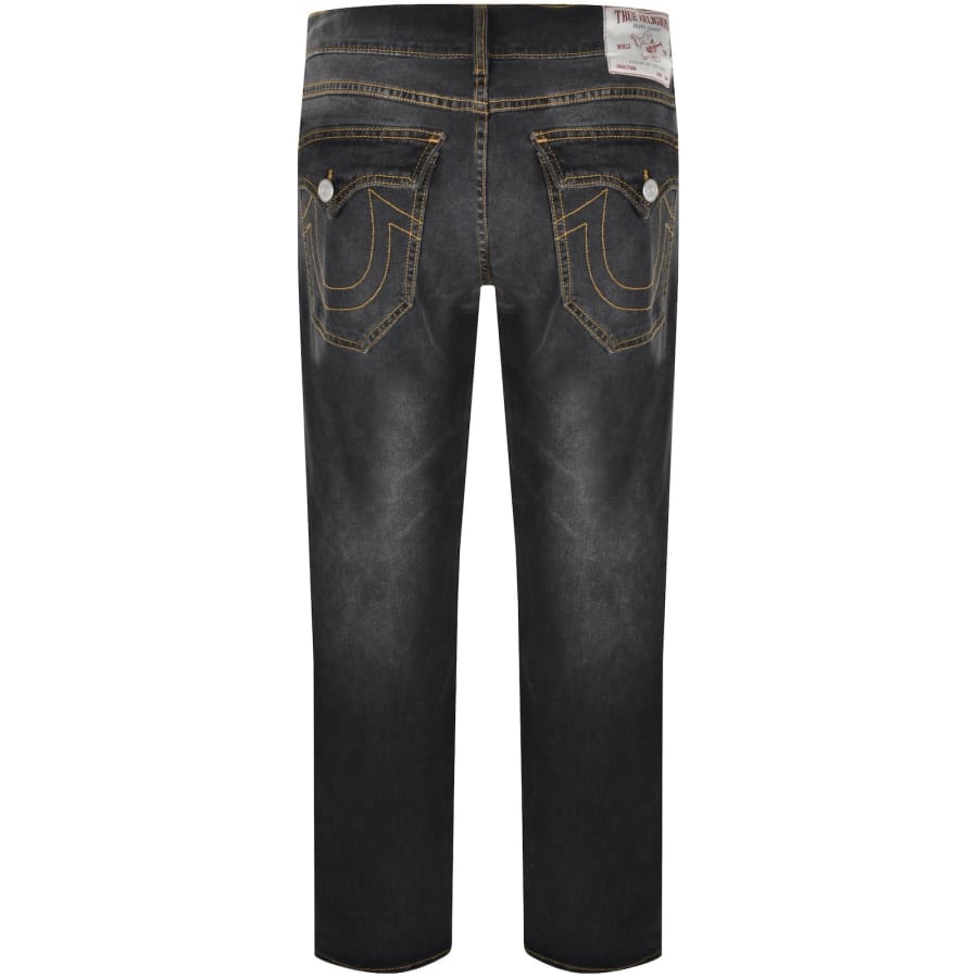 Image number 3 for True Religion Ricky Relaxed Straight Jeans Grey