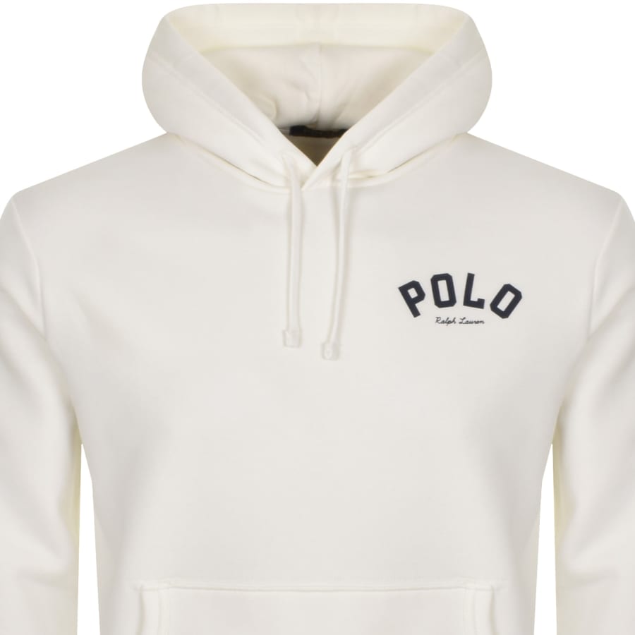 Image number 2 for Ralph Lauren Pullover Hoodie Off White