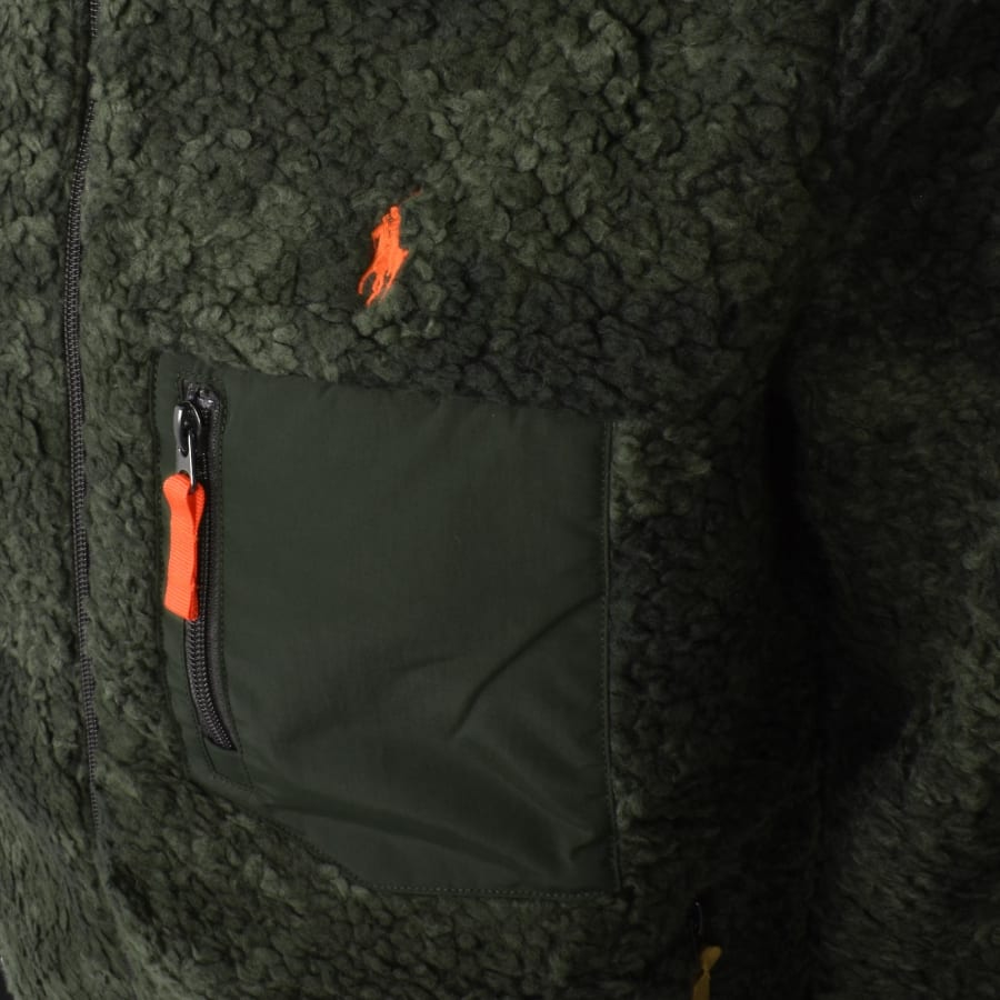 Image number 3 for Ralph Lauren Full Zip Sweatshirt Camo Green