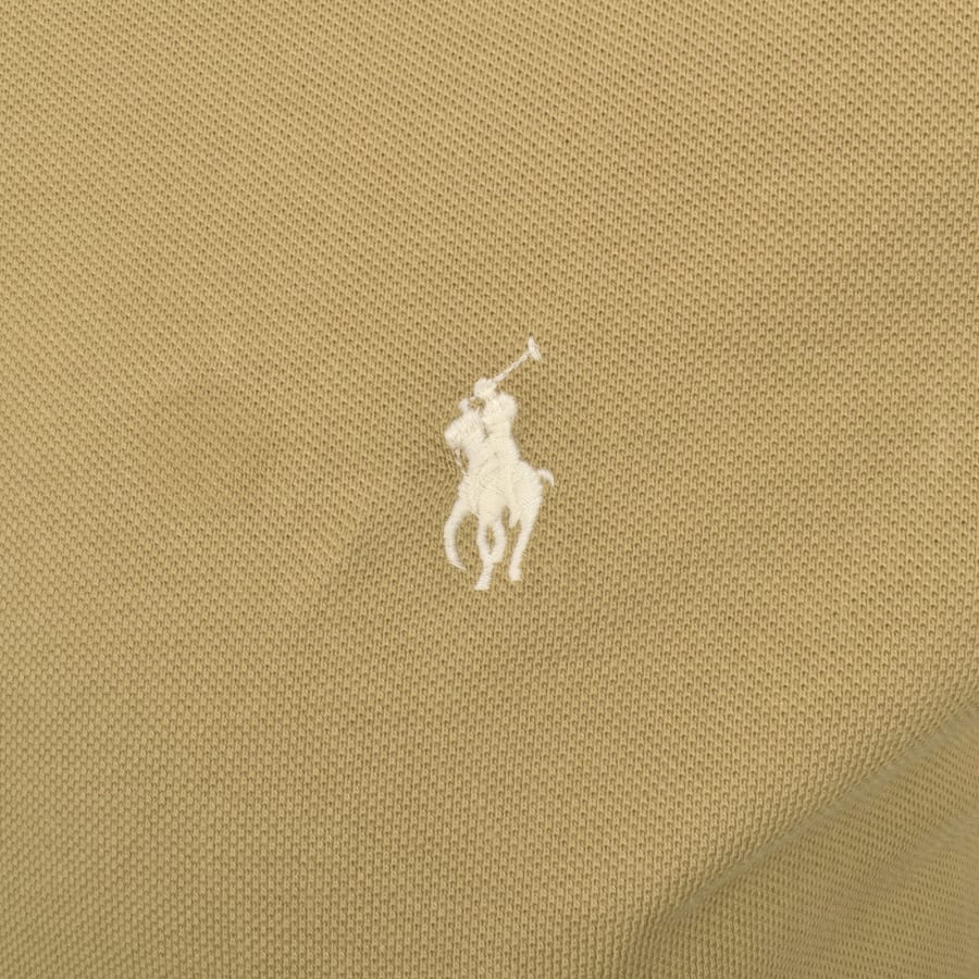 Image number 3 for Ralph Lauren Slim Fit Polo T Shirt Tan