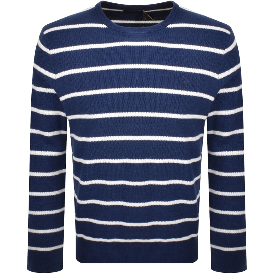 Image number 1 for Ralph Lauren Striped Jumper Navy