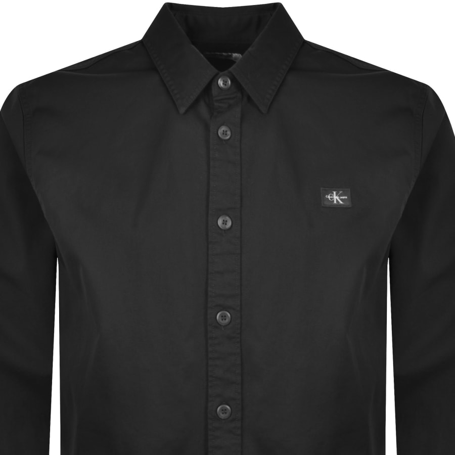 Image number 2 for Calvin Klein Jeans Long Sleeve Shirt Black