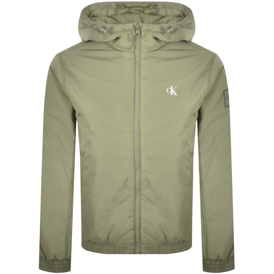 Image number 2 for Calvin Klein Jeans Padded Jacket Green