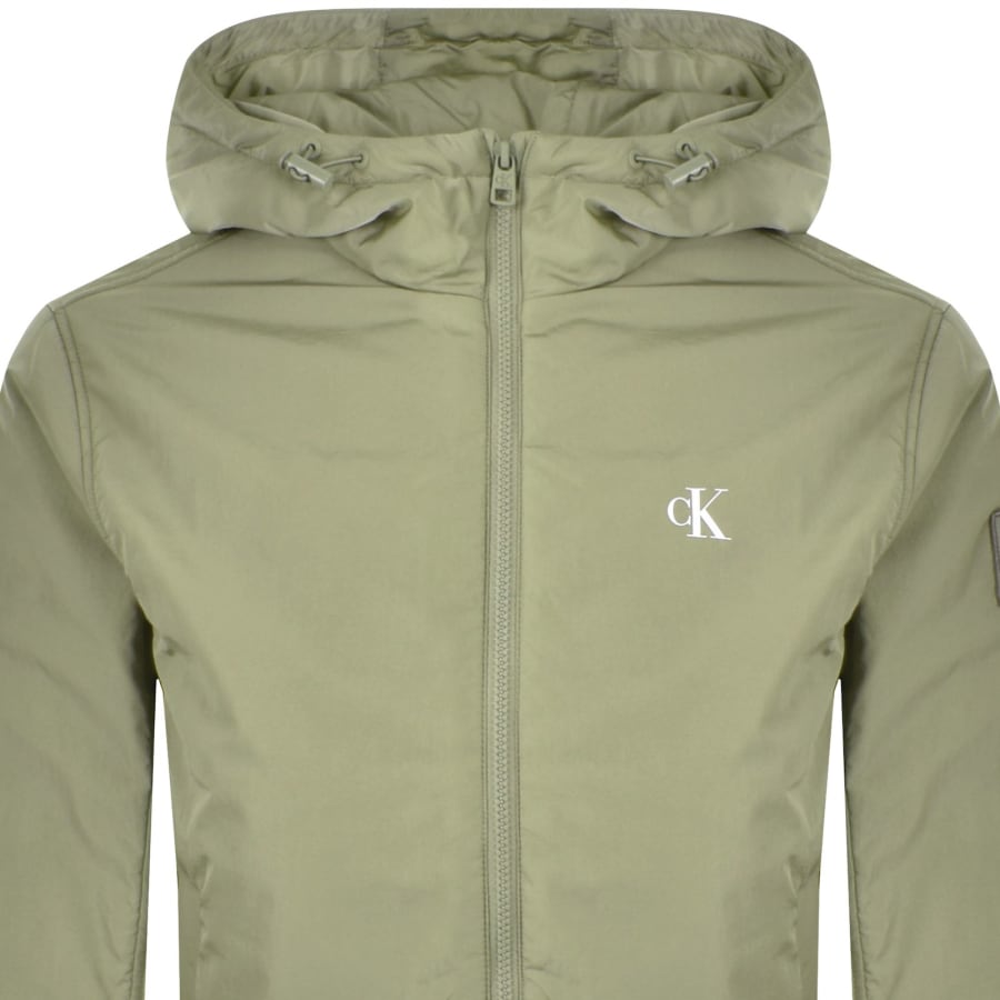 Image number 3 for Calvin Klein Jeans Padded Jacket Green