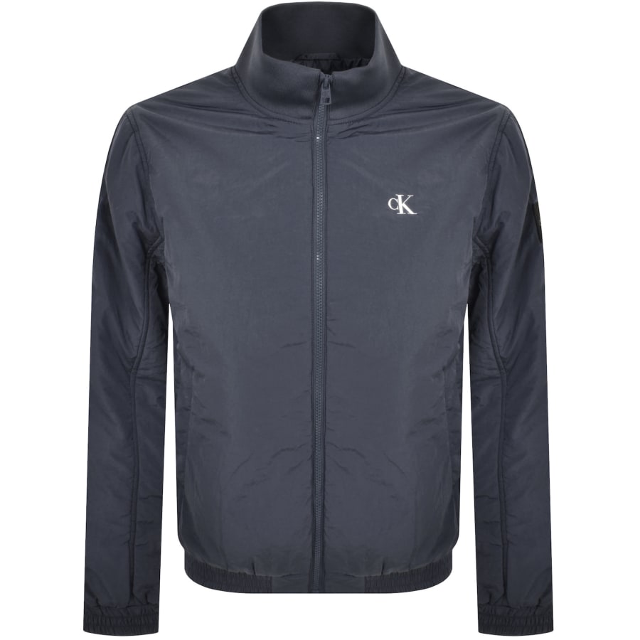 Image number 2 for Calvin Klein Jeans Harrington Jacket Blue