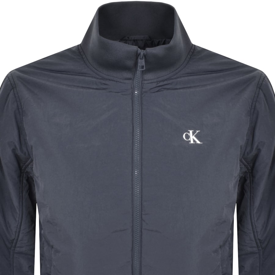 Image number 3 for Calvin Klein Jeans Harrington Jacket Blue