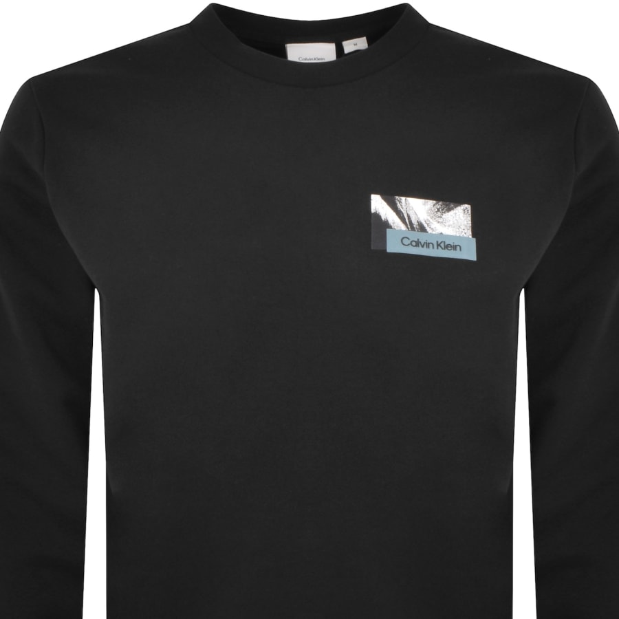Image number 3 for Calvin Klein Back Logo Graphic Sweatshirt Black
