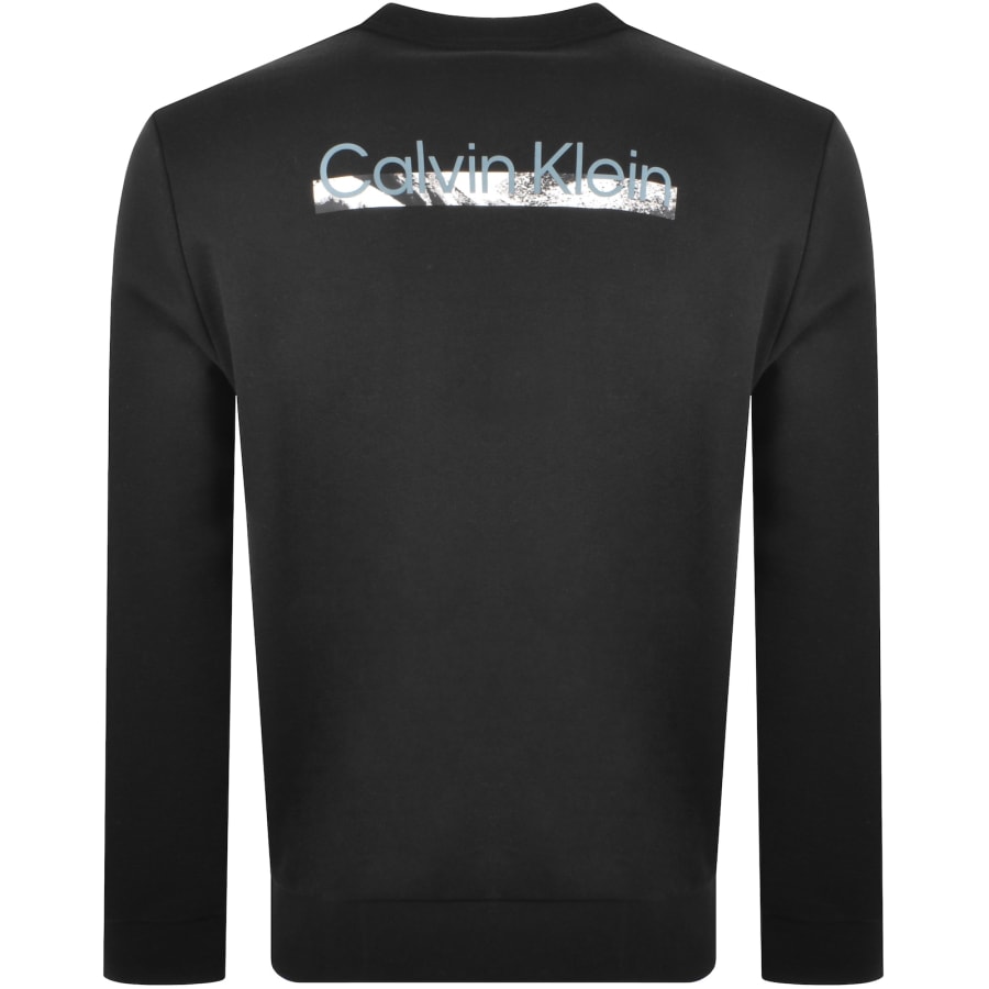Image number 5 for Calvin Klein Back Logo Graphic Sweatshirt Black