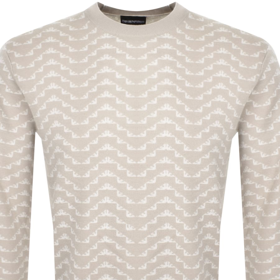 Image number 2 for Emporio Armani Knit Jumper Beige