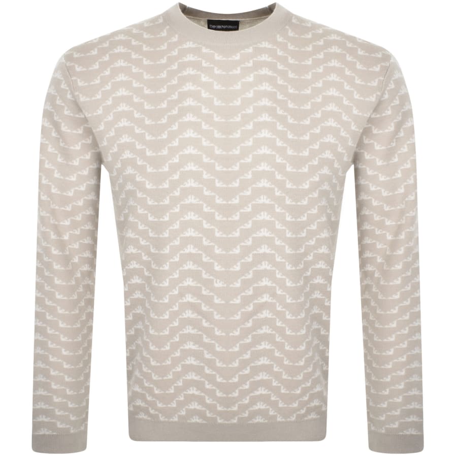 Image number 1 for Emporio Armani Knit Jumper Beige