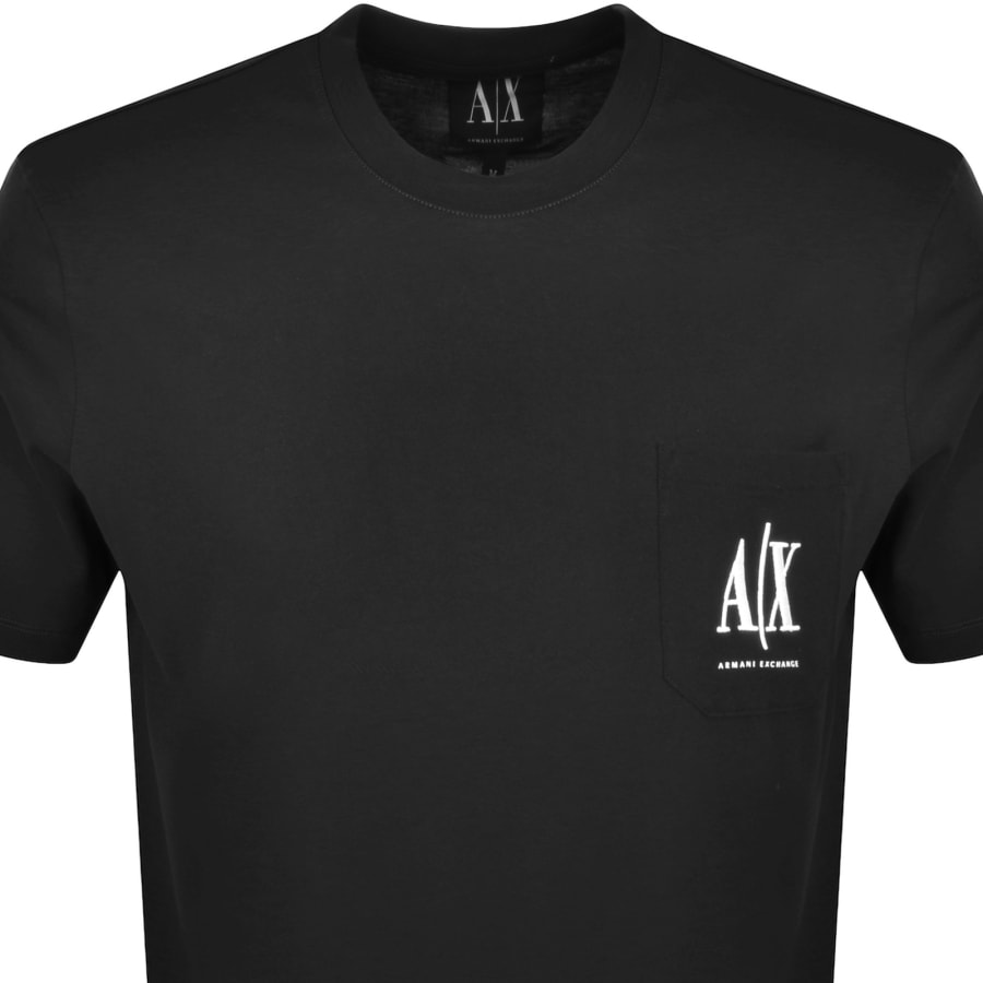 Image number 2 for Armani Exchange Pocket T Shirt Black