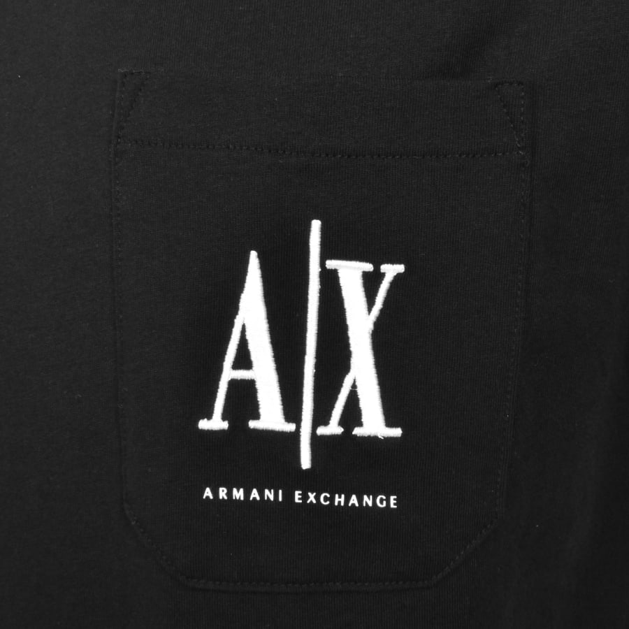 Image number 3 for Armani Exchange Pocket T Shirt Black