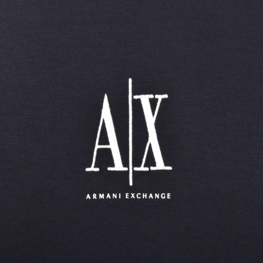 Image number 3 for Armani Exchange Logo Sweatshirt Navy