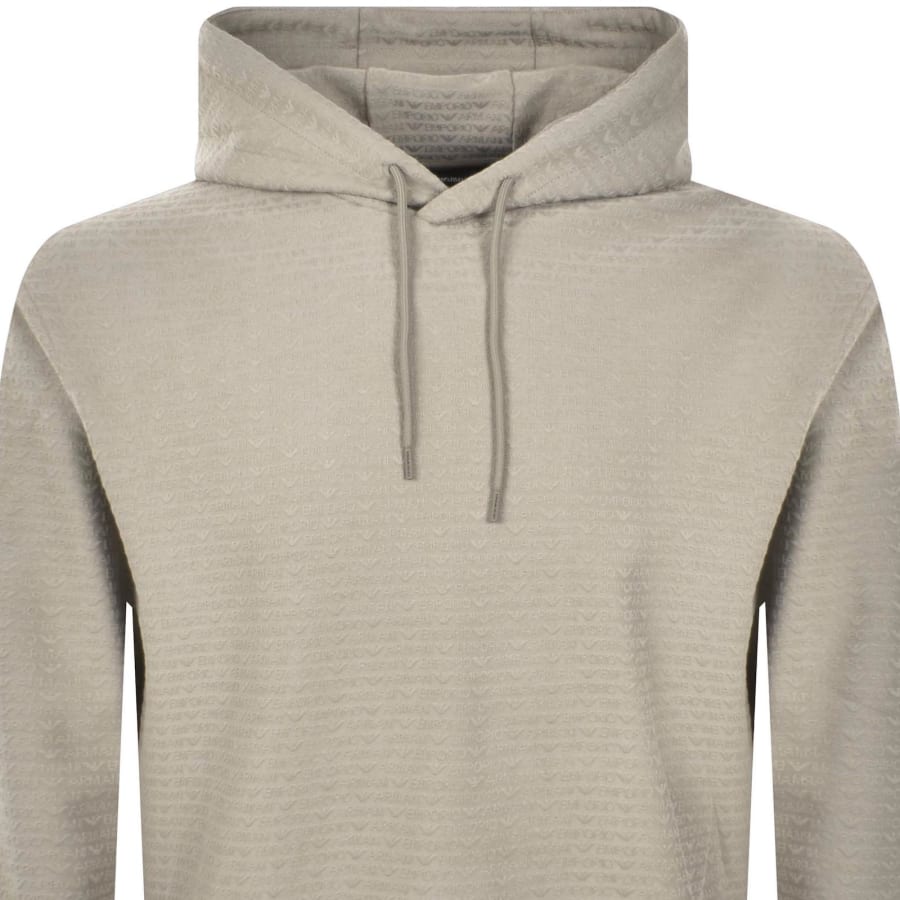 Image number 2 for Emporio Armani Logo Hoodie Brown