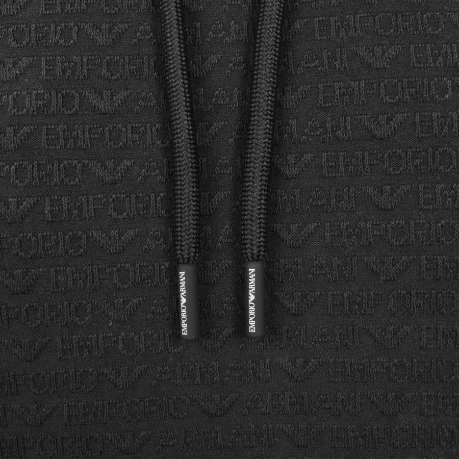 Image number 3 for Emporio Armani Logo Hoodie Black