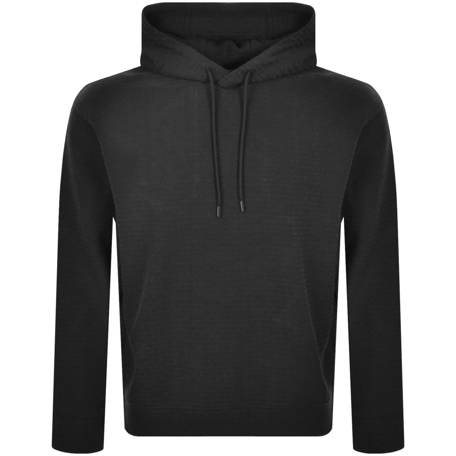Image number 1 for Emporio Armani Logo Hoodie Black