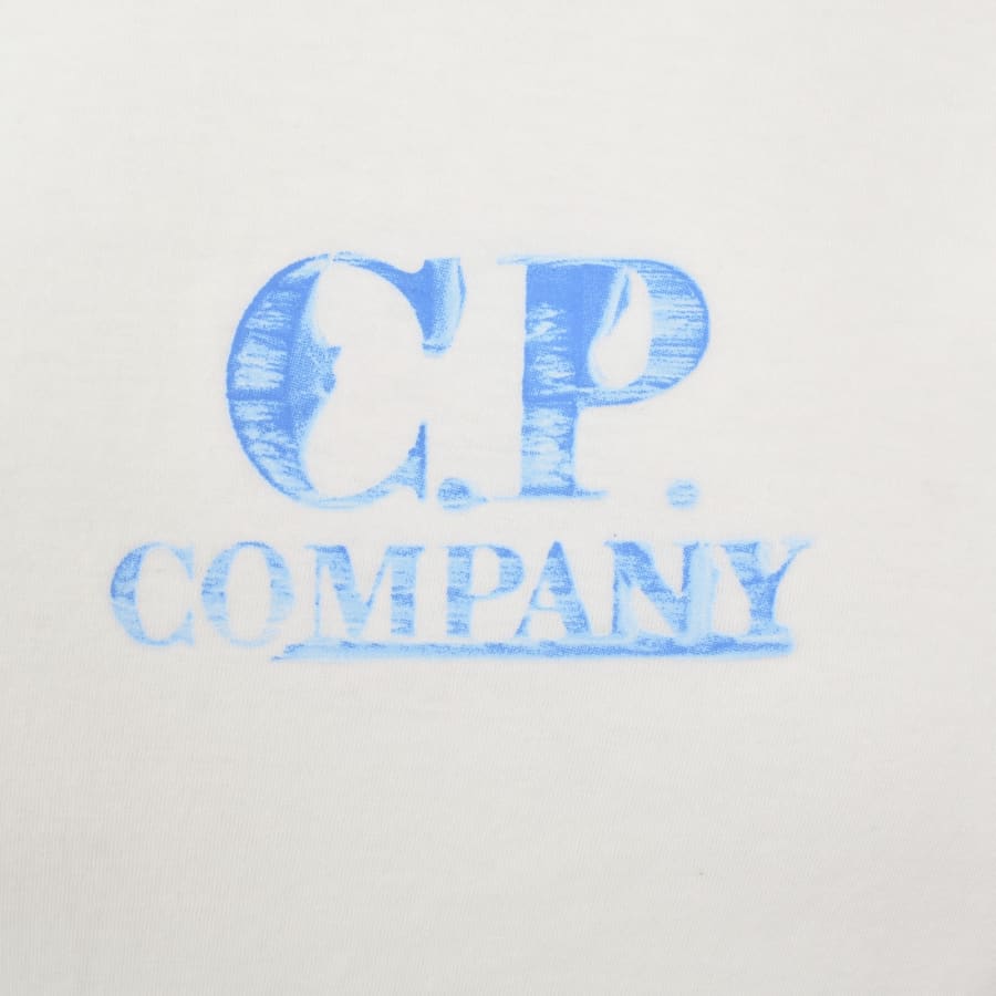 Image number 4 for CP Company Graphic Logo T Shirt White