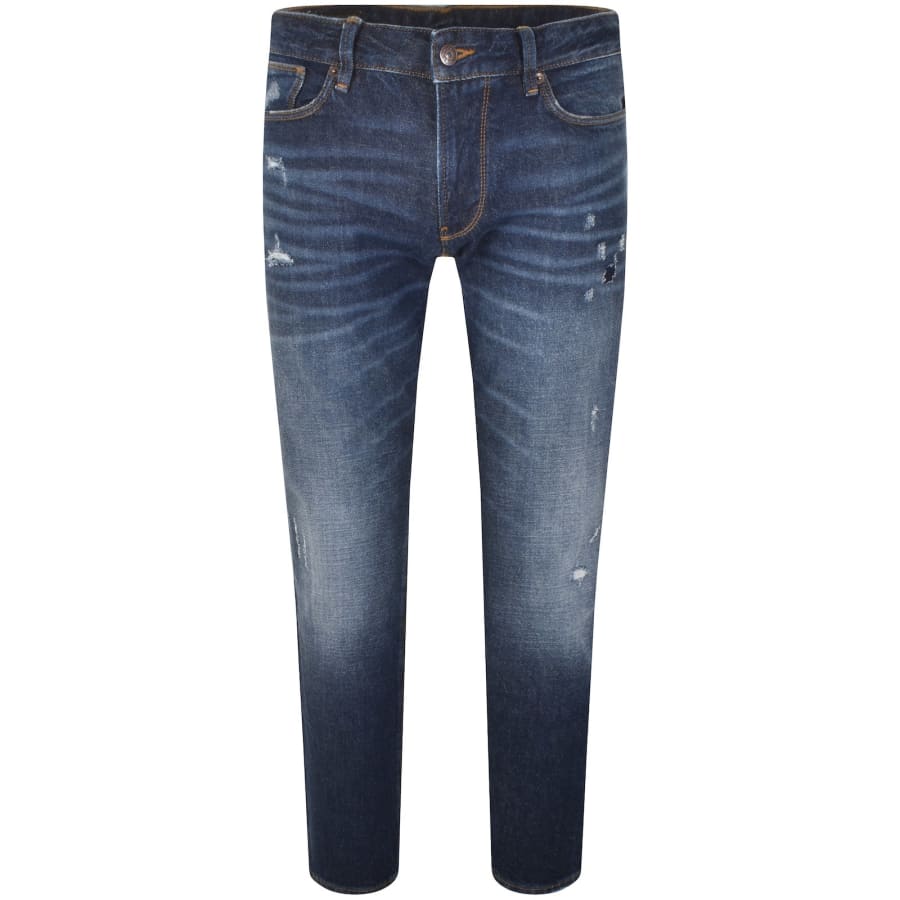Image number 2 for Emporio Armani J06 Slim Fit Jeans Blue