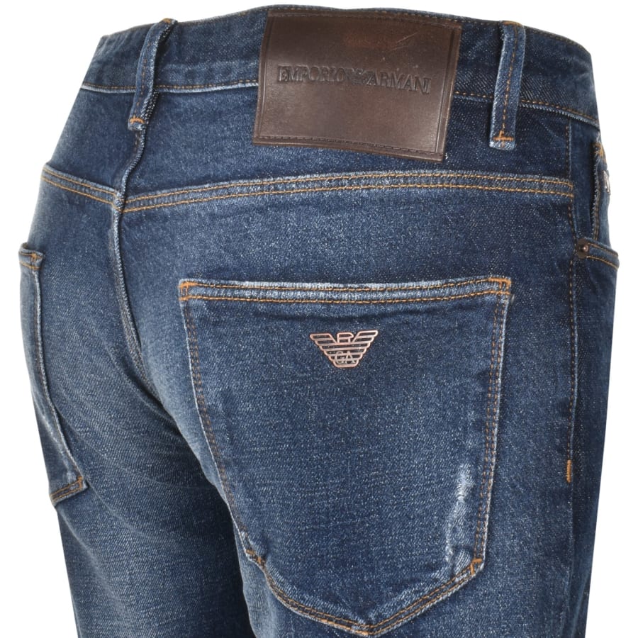 Image number 4 for Emporio Armani J06 Slim Fit Jeans Blue