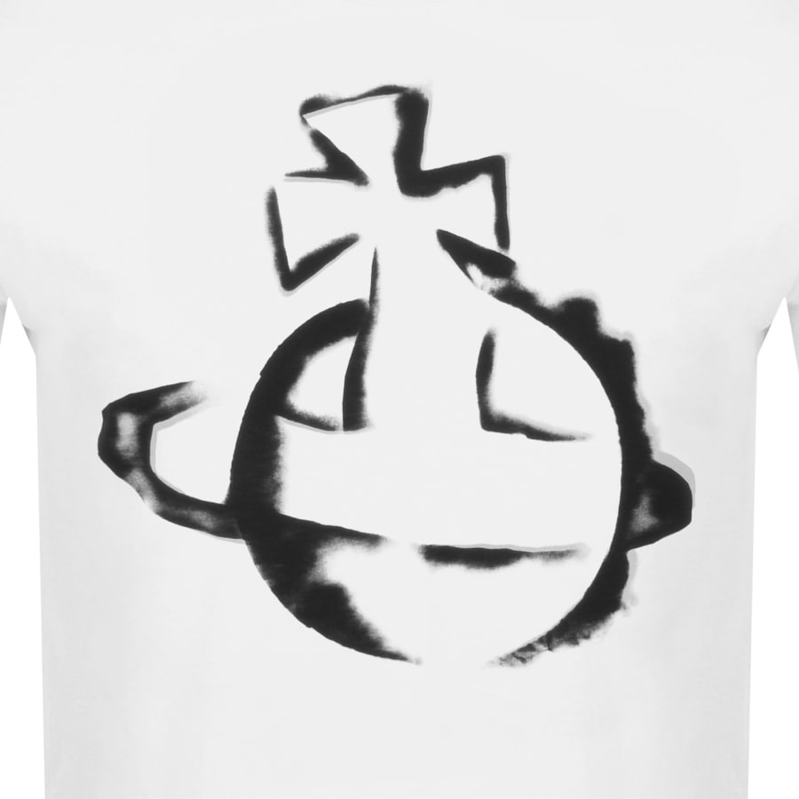 Image number 3 for Vivienne Westwood Stencil Orb T Shirt White