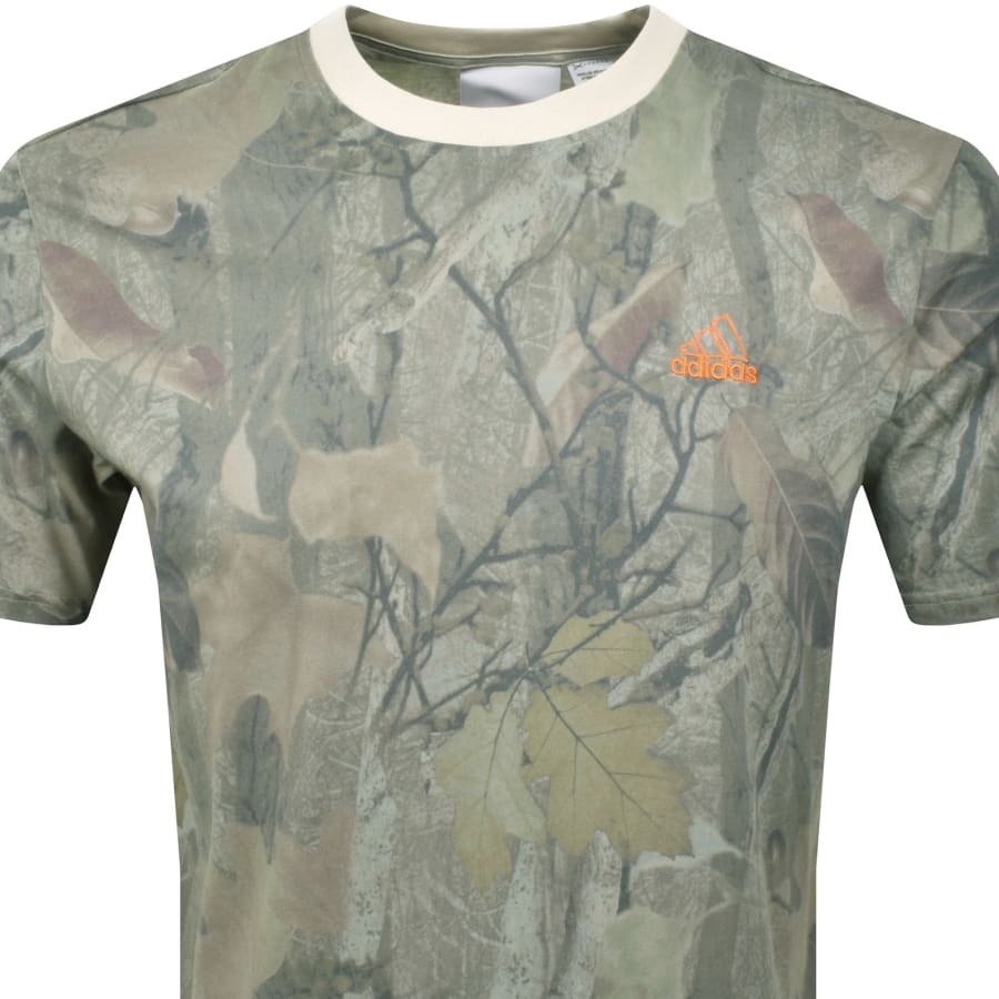 Image number 2 for adidas Originals Camo Loose Fit T Shirt Green